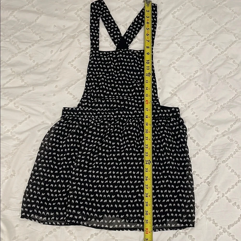 One Clothing Black and White overall style, mini skirt EUC